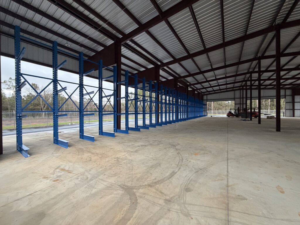 Tallahassee Florida Cantilever Installation Project by Worldwide Rack Solutions