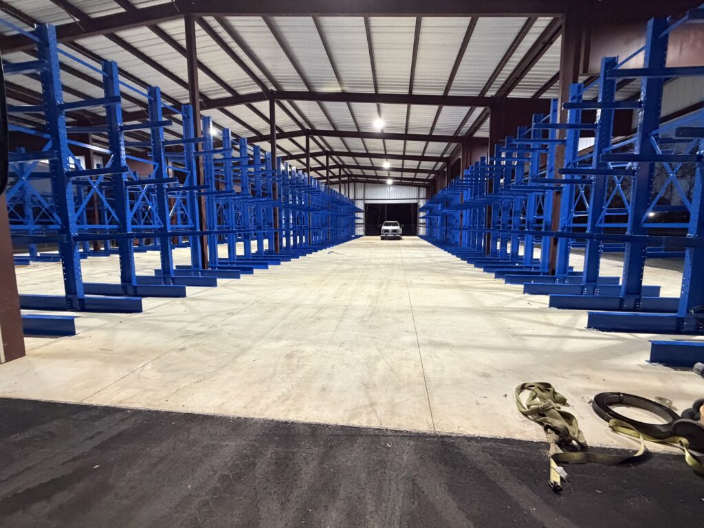 Tallahassee Florida Cantilever Installation Project by Worldwide Rack Solutions