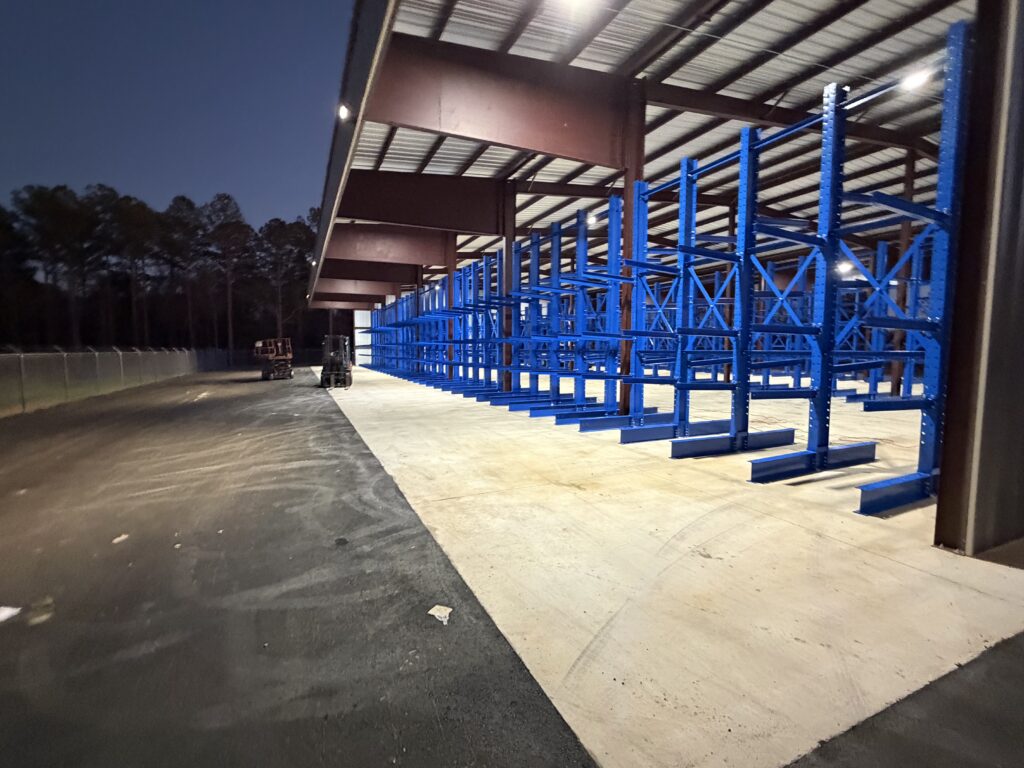 Tallahassee Florida Cantilever Installation Project by Worldwide Rack Solutions