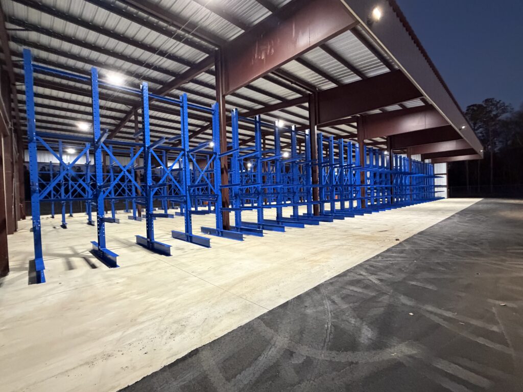 Tallahassee Florida Cantilever Installation Project by Worldwide Rack Solutions