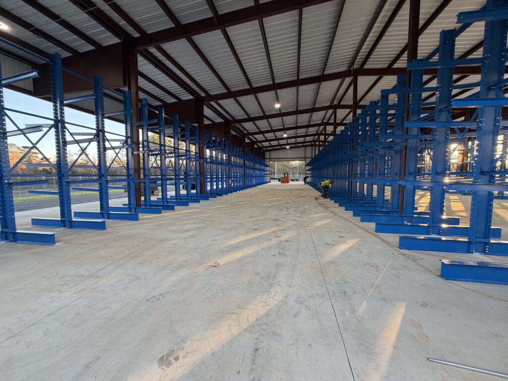 Tallahassee Florida Cantilever Installation Project by Worldwide Rack Solutions